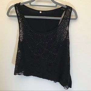 Black Lace Top